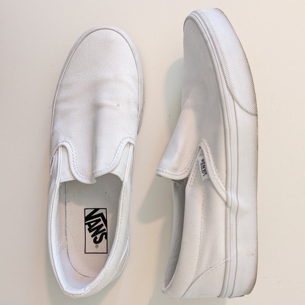 Vans Classic Canvas Slip-Ons True White